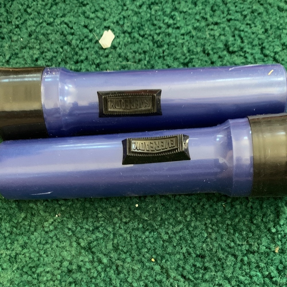 Blue Flashlights with Black Accents